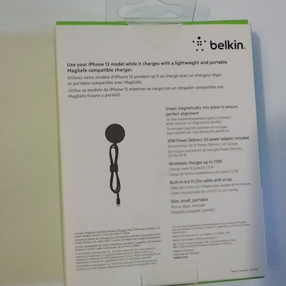 BELKIN Magnetic Portable Wireless Charger Pad - Picture 2 of 6